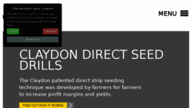 What Claydondrill.com website looked like in 2018 (5 years ago)