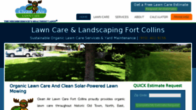 What Cleanairlawncarefortcollins.com website looked like in 2018 (5 years ago)