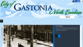 What Cityofgastonia.com website looked like in 2018 (5 years ago)