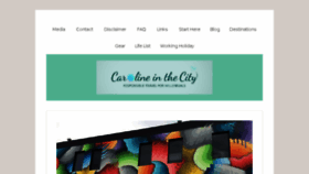 What Carolineinthecityblog.com website looked like in 2018 (5 years ago)
