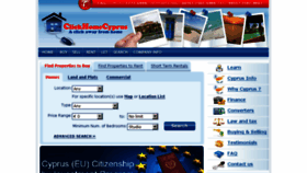 What Clickhomecyprus.com website looked like in 2018 (5 years ago)