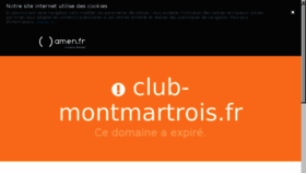 What Club-montmartrois.fr website looked like in 2018 (5 years ago)