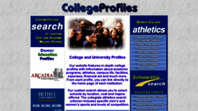 What Collegeprofiles.com website looked like in 2018 (5 years ago)