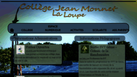 What Collegejeanmonnet.com website looked like in 2018 (5 years ago)