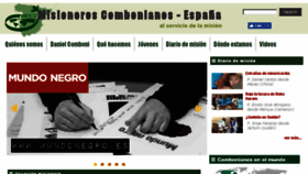 What Combonianos.es website looked like in 2018 (5 years ago)