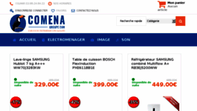What Comena.fr website looked like in 2018 (7 years ago)