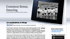 What Commonsense-dancing.com website looked like in 2018 (5 years ago)