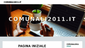 What Comunali2011.it website looked like in 2018 (5 years ago)
