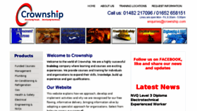 What Crownship.com website looked like in 2018 (5 years ago)