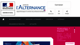 What Contrats-alternance.gouv.fr website looked like in 2018 (5 years ago)
