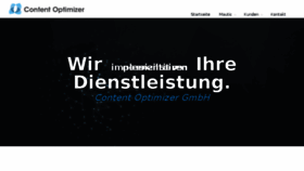 What Content-optimizer.de website looked like in 2018 (5 years ago)