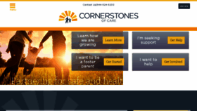 What Cornerstonesofcare.org website looked like in 2018 (5 years ago)