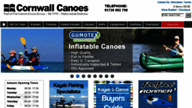 What Cornwall-canoes.co.uk website looked like in 2018 (5 years ago)