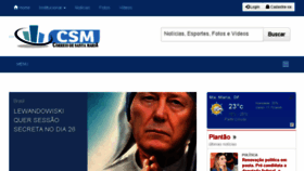 What Correiodesantamaria.com.br website looked like in 2018 (5 years ago)