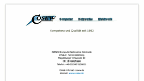 What Cosew.com website looked like in 2018 (5 years ago)
