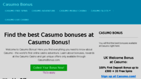 What Casumobonus.com website looked like in 2018 (5 years ago)