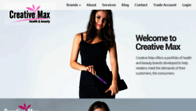 What Creativemax.com website looked like in 2018 (6 years ago)