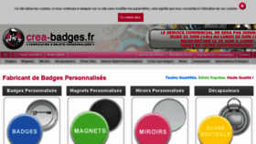 What Crea-badges.fr website looked like in 2018 (5 years ago)