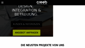 What Creeb.de website looked like in 2018 (5 years ago)