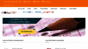 What Crm-rhonealpes.fr website looked like in 2018 (5 years ago)