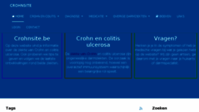 What Crohnsite.be website looked like in 2018 (5 years ago)