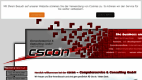 What Cscon.de website looked like in 2018 (5 years ago)