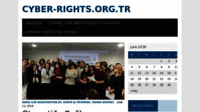 What Cyber-rights.org.tr website looked like in 2018 (5 years ago)