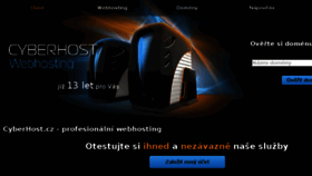 What Cyberhost.cz website looked like in 2018 (5 years ago)