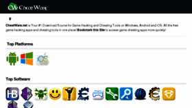 What Cheatware.net website looked like in 2018 (7 years ago)