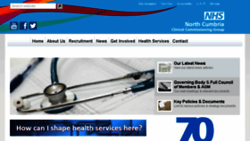 What Cumbriaccg.nhs.uk website looked like in 2018 (7 years ago)
