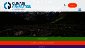 What Climategen.org website looked like in 2018 (5 years ago)