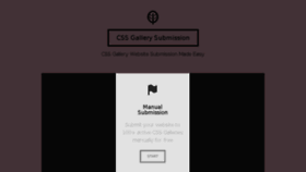 What Cssgallerysubmission.com website looked like in 2018 (5 years ago)