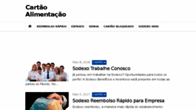 What Cartaoalimentacao.org website looked like in 2018 (5 years ago)