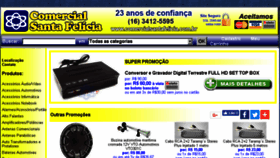What Comercialsantafelicia.com.br website looked like in 2018 (5 years ago)