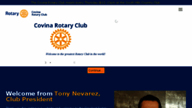 What Covinarotary.com website looked like in 2018 (5 years ago)