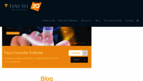 What Conesul.com.br website looked like in 2018 (8 years ago)