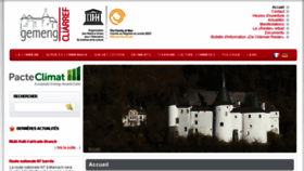 What Clervaux.lu website looked like in 2018 (5 years ago)