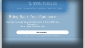 What Couplestherapyinc.com website looked like in 2018 (5 years ago)