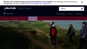 What Countrysideaccess.norfolk.gov.uk website looked like in 2018 (5 years ago)