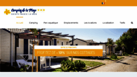 What Camping-municipal-de-la-plage.com website looked like in 2018 (5 years ago)