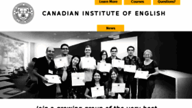 What Cie.ca website looked like in 2018 (5 years ago)