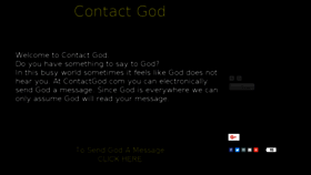 What Contactgod.com website looked like in 2018 (5 years ago)