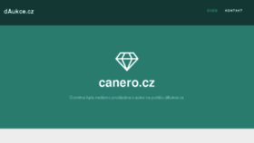 What Canero.cz website looked like in 2018 (5 years ago)