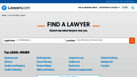 What Canadian-lawyers.ca website looked like in 2018 (5 years ago)