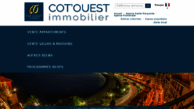What Cotouest-immobilier.com website looked like in 2018 (6 years ago)