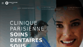 What Clinique-dentaire-paris.com website looked like in 2018 (5 years ago)