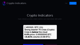 What Cryptoindicators.net website looked like in 2018 (5 years ago)