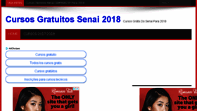 What Cursosgratuitosenai.com website looked like in 2018 (5 years ago)