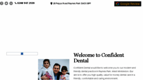 What Confident-dental.com website looked like in 2018 (5 years ago)