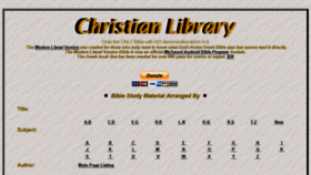 What Christianlibrary.org website looked like in 2018 (5 years ago)